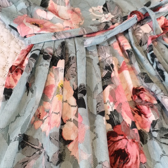 NWT Lace Fit & Flair Floral Dress Netted Underlay - Picture 10 of 16